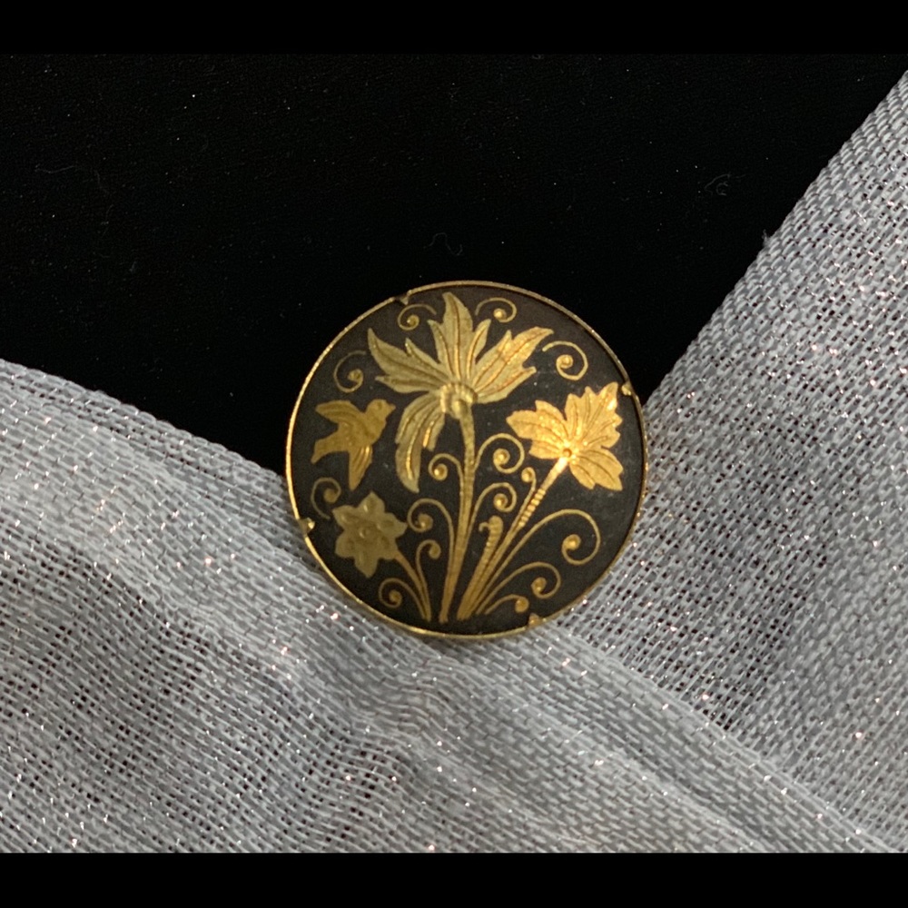 VTG 1950’s Damascene Brooch pin